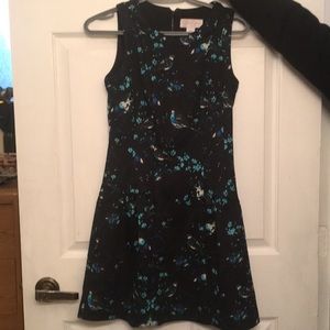 Dress with birds print